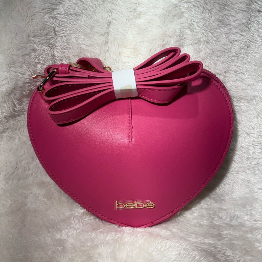 NWT Bebe Pink Heart-Shaped Women's Bag